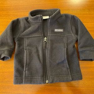 Black Columbia Fleece, 6-12 mos
